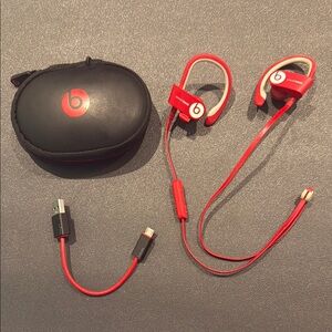 Beats by Dre Red Over-Ear Headphones